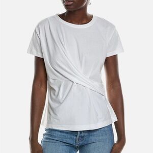 CAbi White Short Sleeve Tee